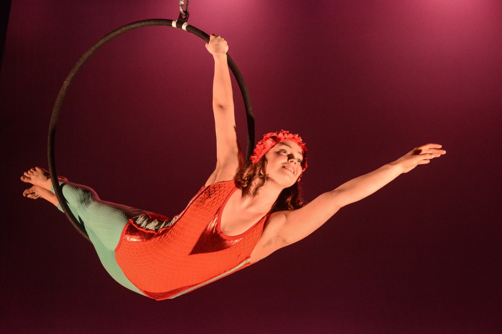 Tilly Lee Kronick on the aerial ring